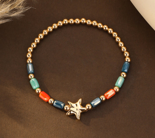 BEAD STAR STRETCH BRACELET