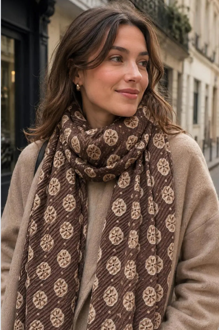 FOIL PRINT SCARF