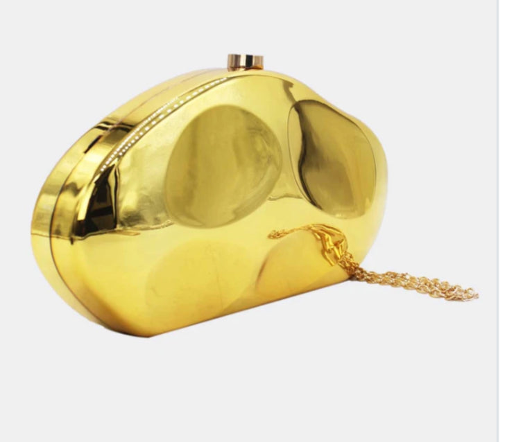 METAL OCCASION BAG - GOLD