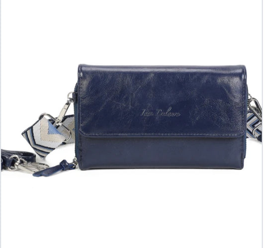 PHONE CROSSBODY WITH TWO STRAPS - NAVY