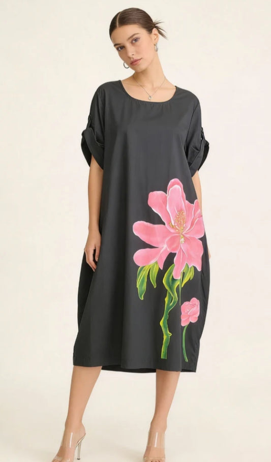 COTTON FLOWER DRESS - 12-18