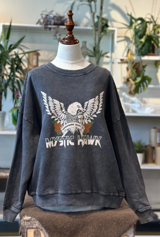 VINTAGE WASH GRAPHIC SWEATSHIRT-10-16