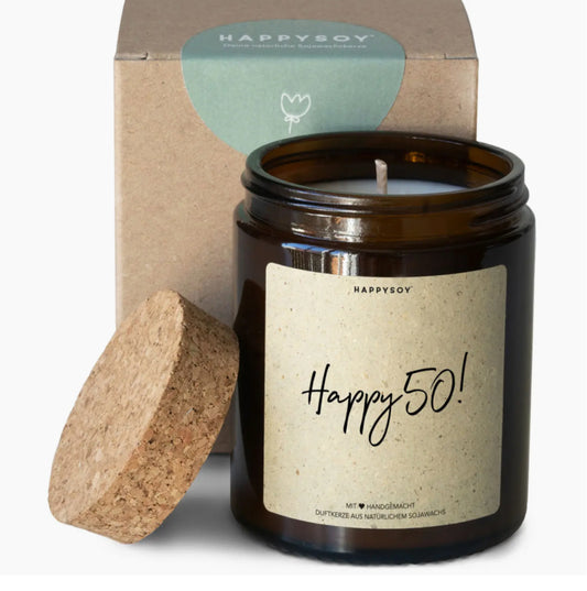 HAPPY SOY HAPPY 50 CANDLE