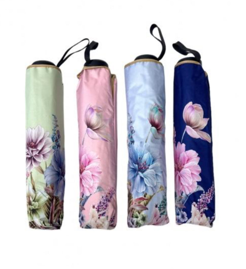 FOLDING FLORAL UMBRELLA