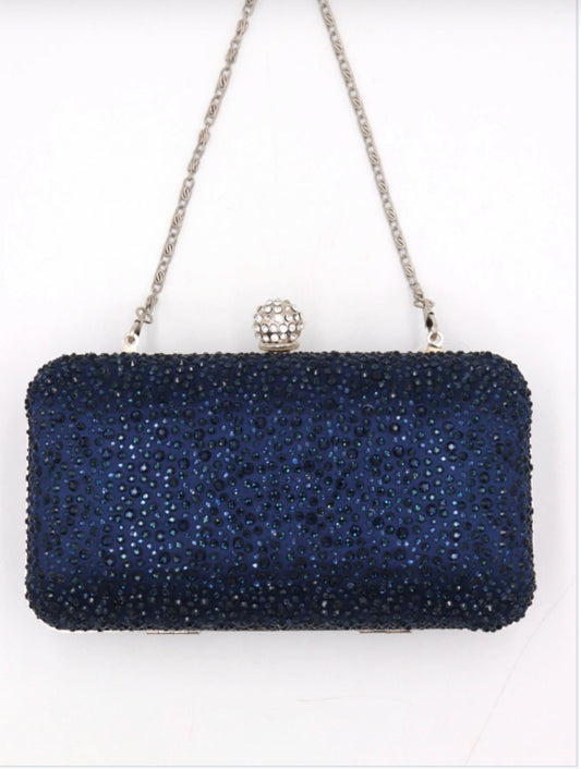 CRYSTAL OCCASION BAG - NAVY