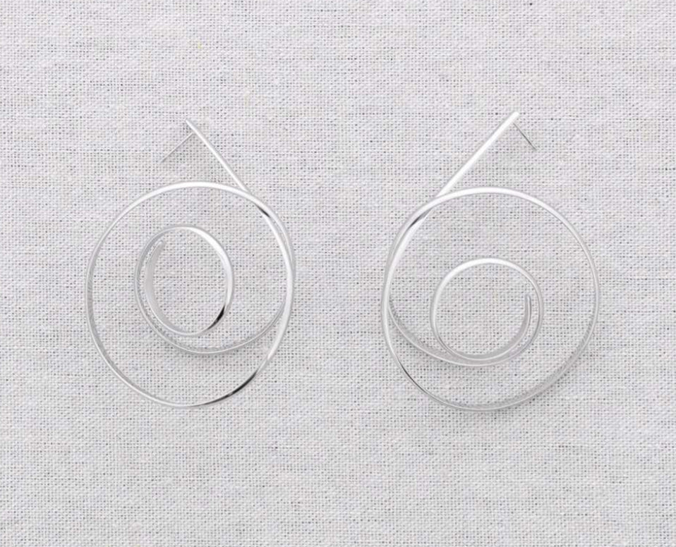 SPIRAL EARRINGS - SILVER