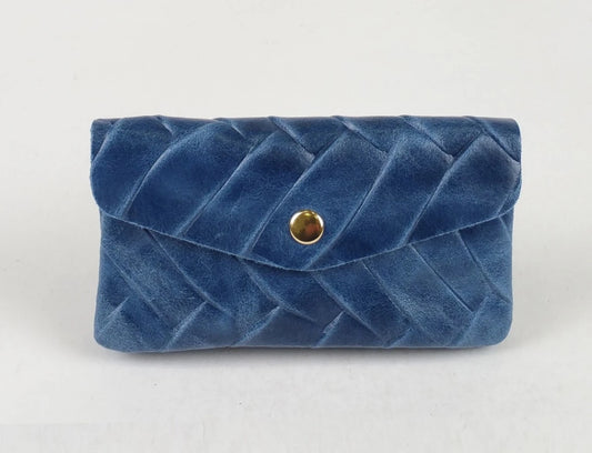 LARGE EMBOSSED LEATHER WALLET