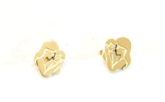 PETAL SHAPE STUDS - GOLD