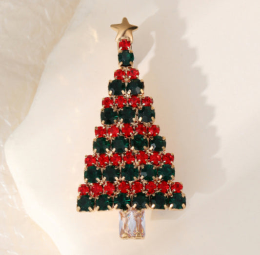 XMAS TREE PIN BROOCH