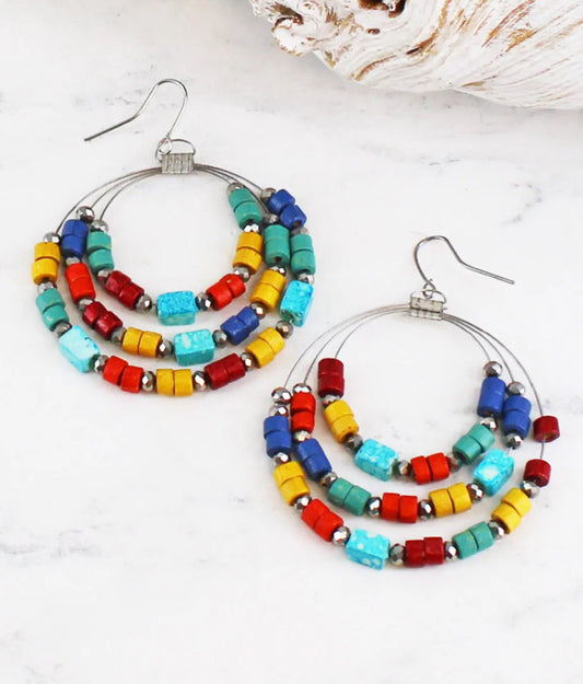 MULTI BEAD EARRINGS