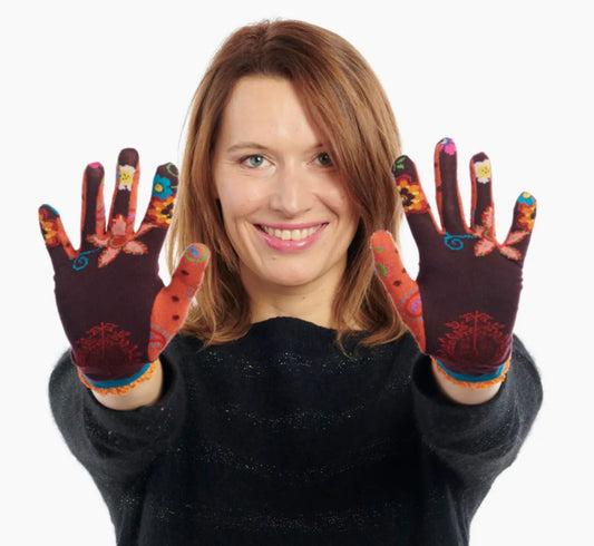 BAMBOO PRINTED GLOVES - MADE IN FRANCE