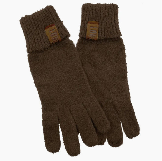 COTTON BLEND KNIT GLOVES