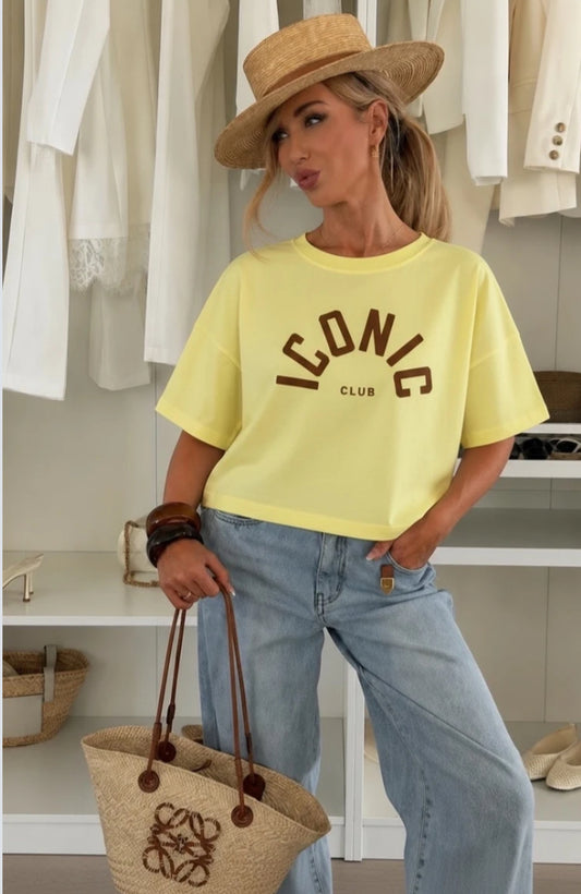 ICONIC TEE - 10-16 - LEMON