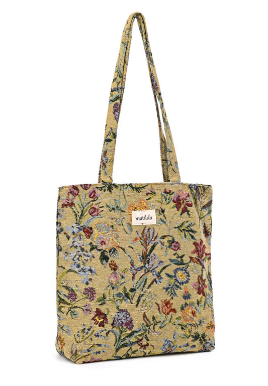 TAPESTRY COTTON LINED TOTE