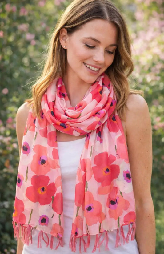TASSEL COTTON SCARF