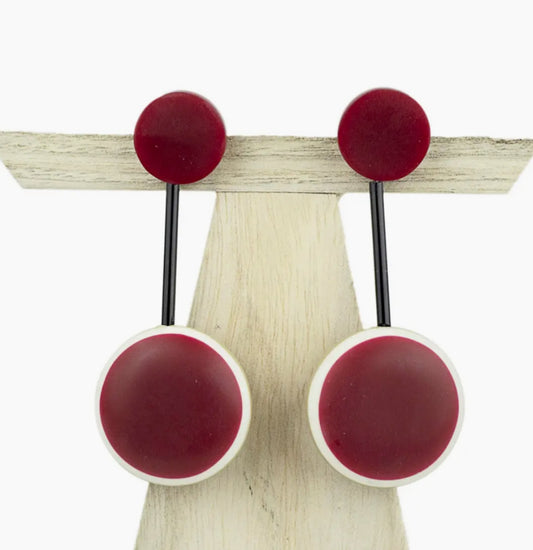 RESIN DROP STUD EARRINGS