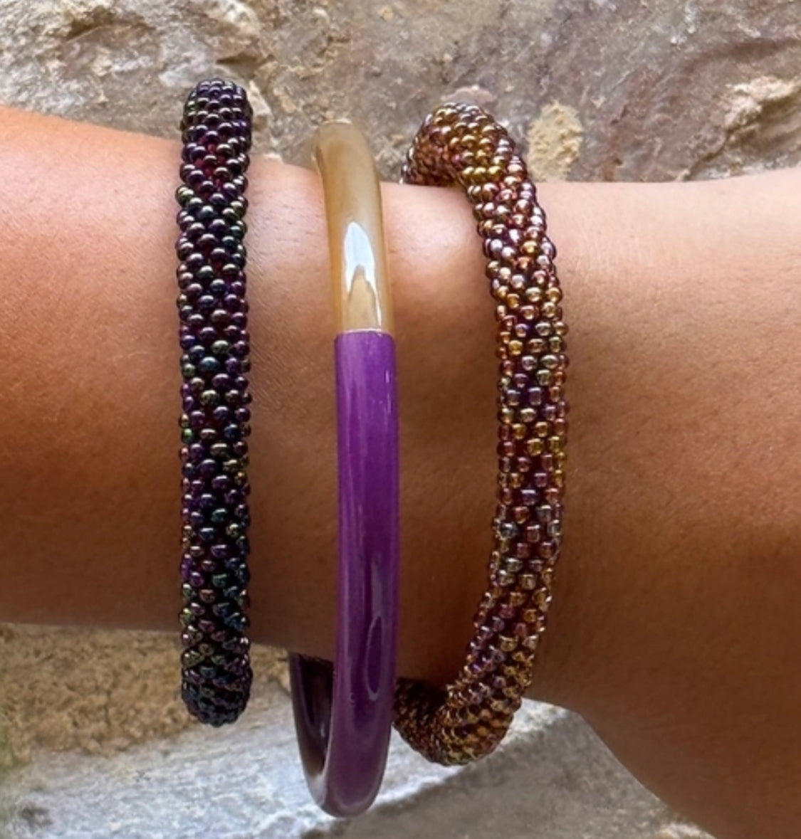 KIZO NEPALESE BEAD BRACELET