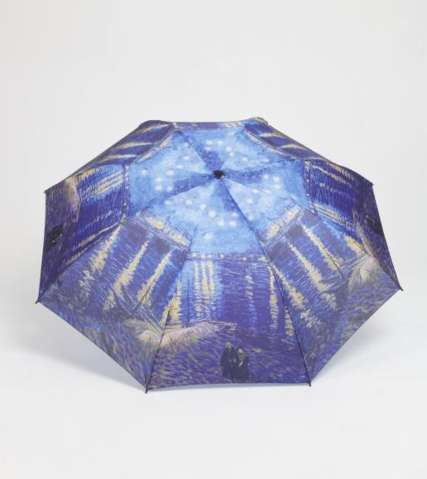 ART PRINT FOLDING UMBRELLA WITH COVER