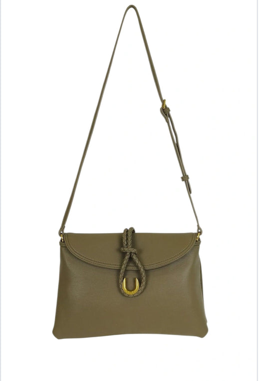 CLASP DETAIL CROSSBODY - KHAKI