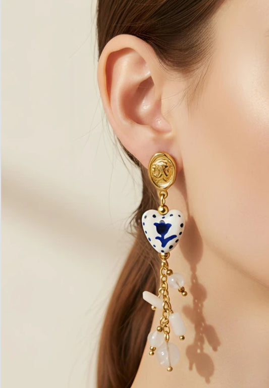 CERAMIC STATEMENT EARRINGS