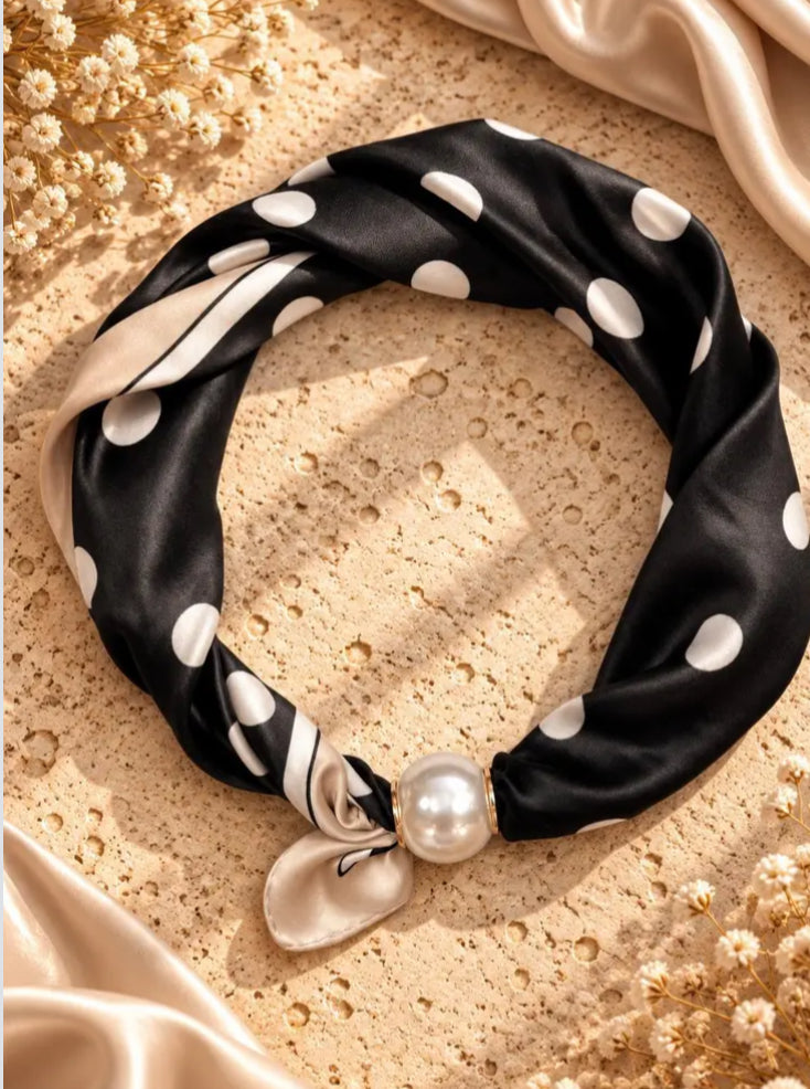 PEARL MAGNET NECK SCARF