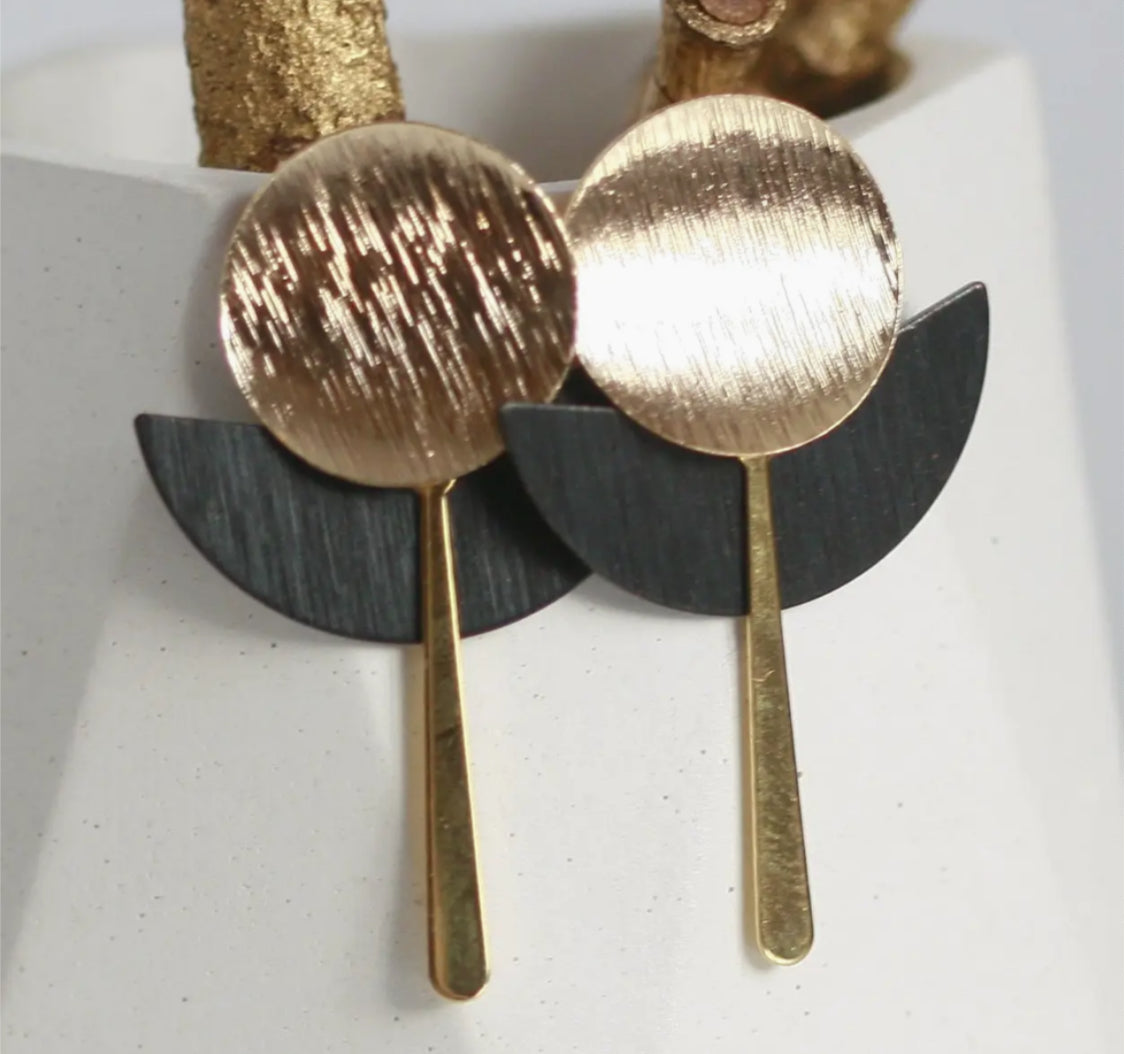 KAIKO - ART DECO STUD EARRINGS