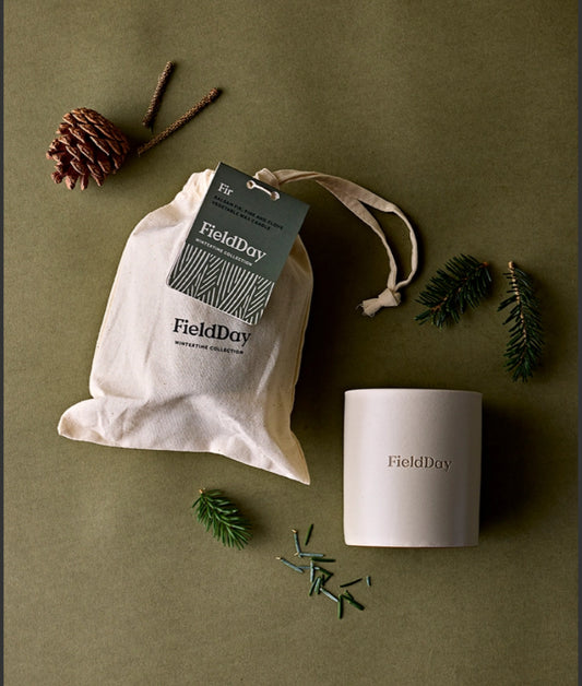 FOLK CHRISTMAS VEGETABLE WAX CANDLE - BALSAM FIR , PINE & CLOVE