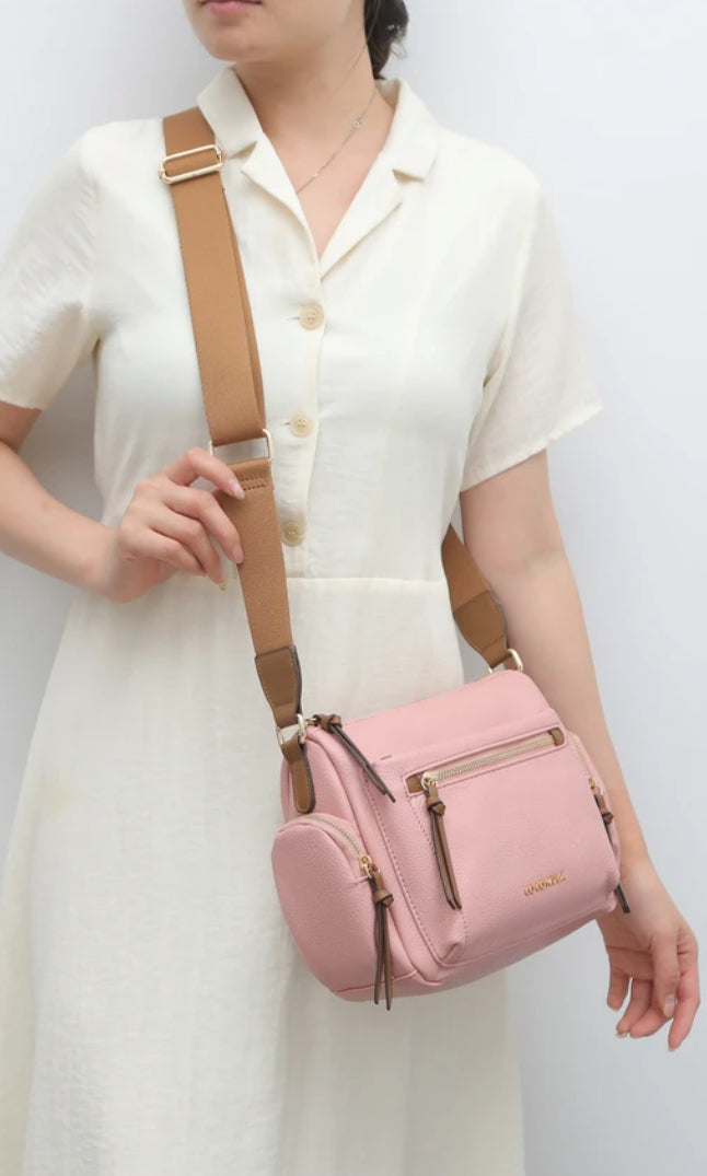 ZIP CROSSBODY - PINK