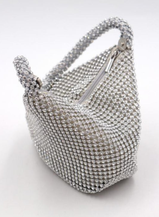 CRYSTAL OCCASION BAG - SILVER