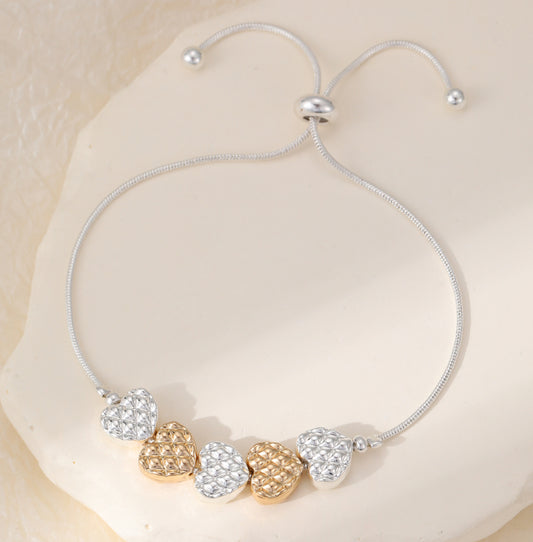 MIXED METAL TOGGLE BRACELET