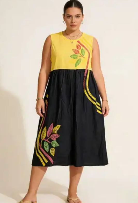 NEON CONTRAST DRESS - 14-18
