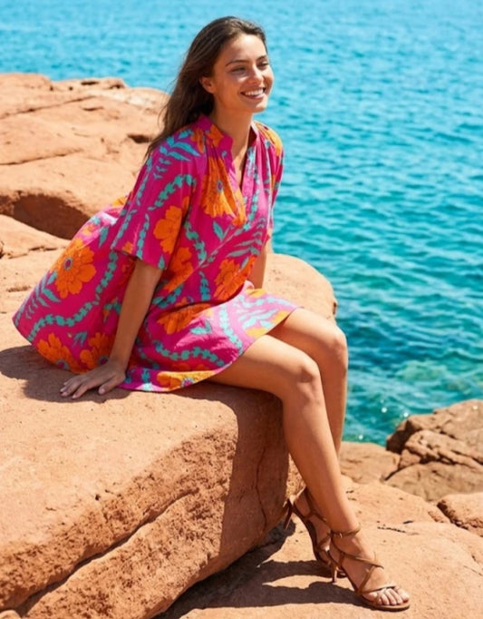 FLORAL PRINT DRESS - 10-16