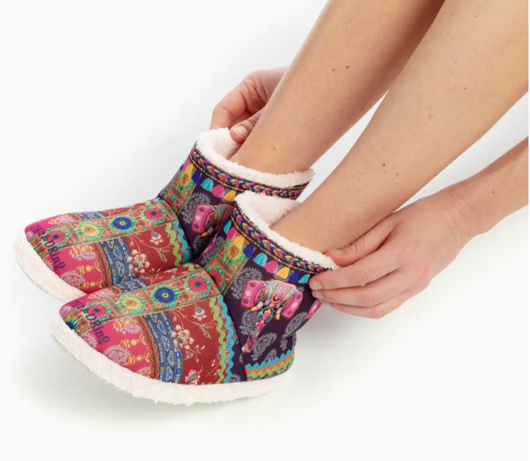 MÁNDALA PRINT SLIPPER BOOTIES - 36/38 , 38/39 & 40/41