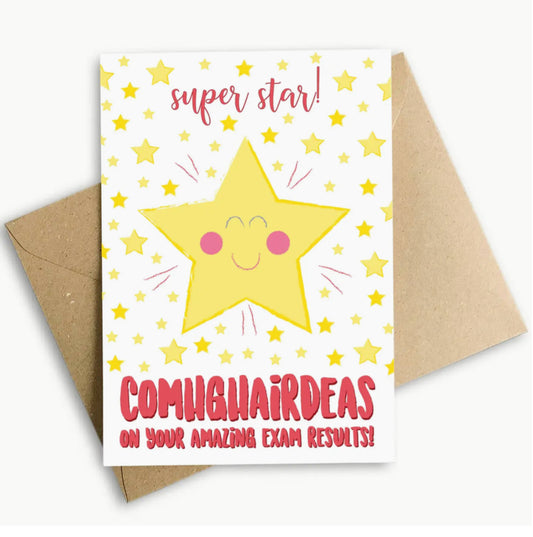 IRISH MADE & DESIGNED GREETING CARD - CONGRATULATIONS - EXAM