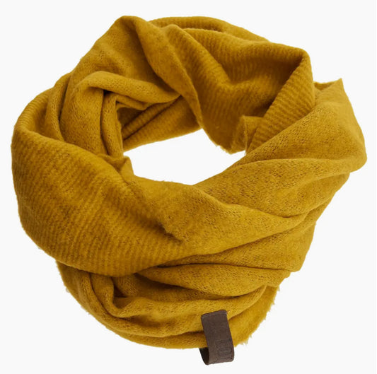 COTTON BLEND LOOP SCARF