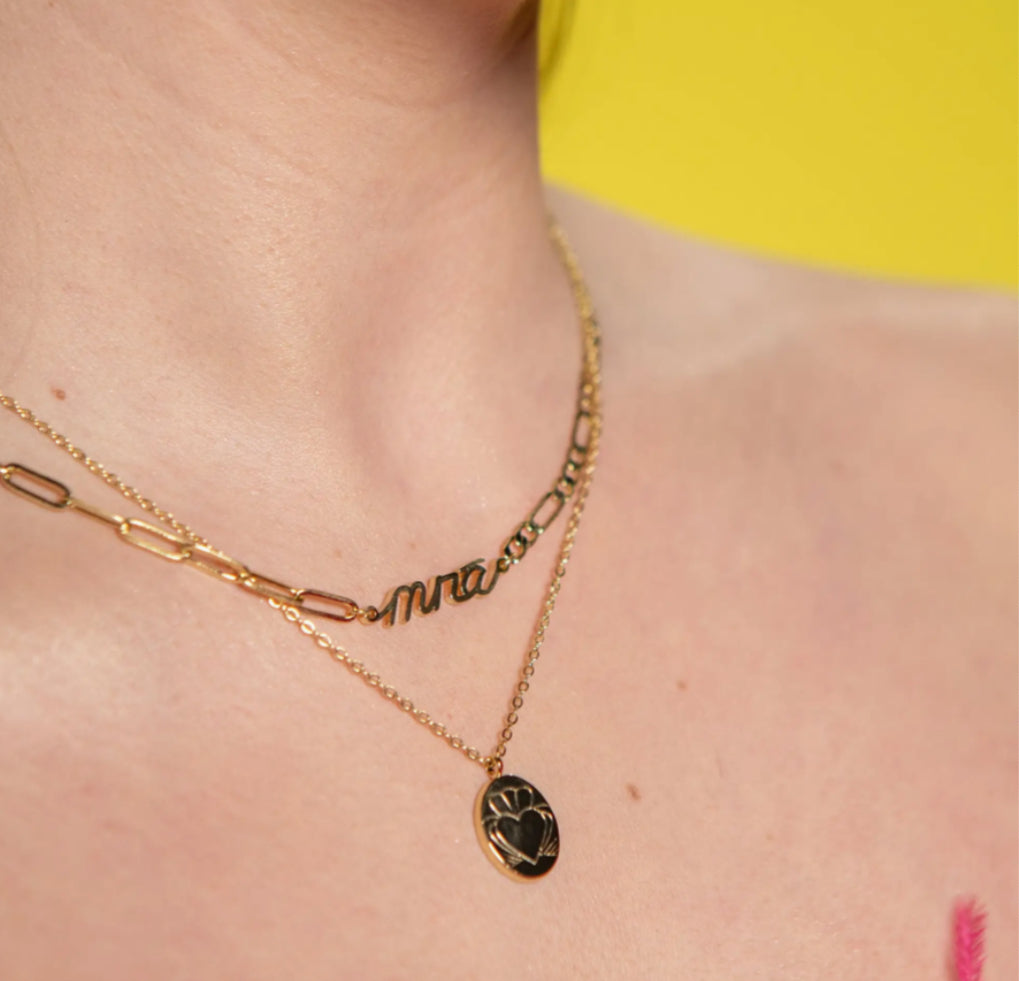 DKMV - HEART STRONG DISC CHAIN - GOLD PLATED