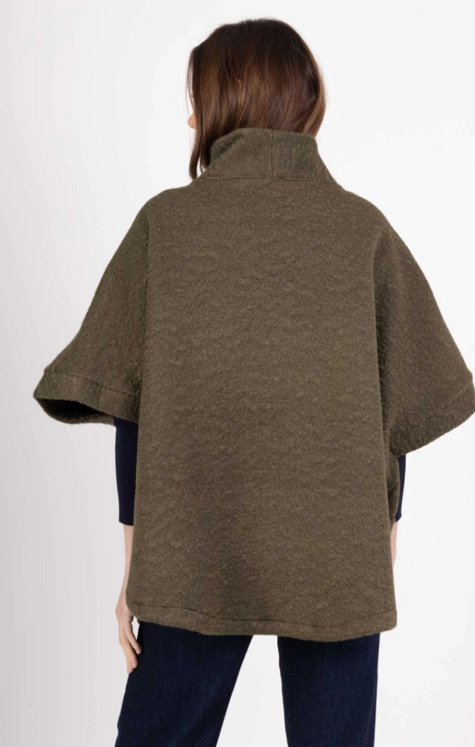 TEDDY BUTTON JACKET - 10-16 - KHAKI