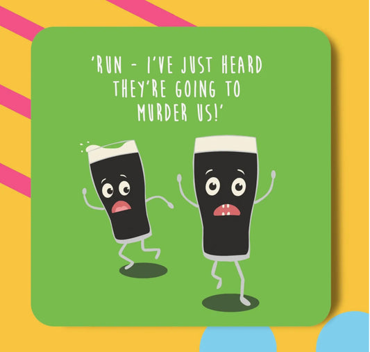 MURDER A PINT COASTER