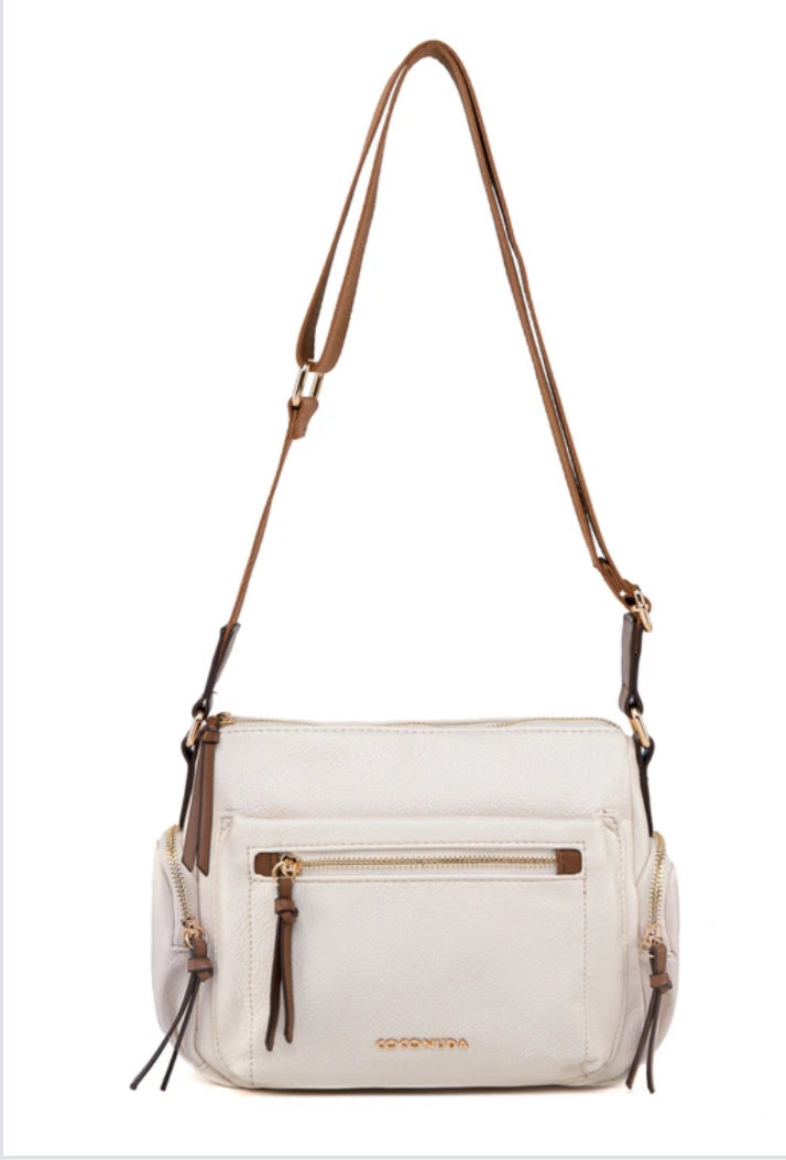 ZIP CROSSBODY - CREAM