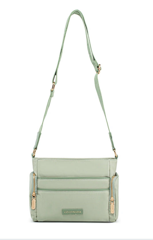 NYLON CROSSBODY - GREEN