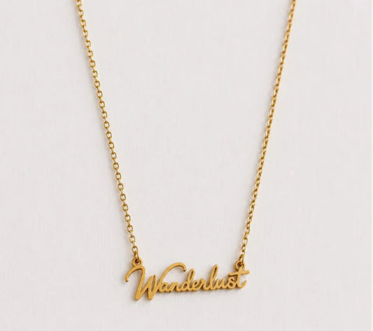 STAINLESS STEEL WANDERLUST NECKLACE