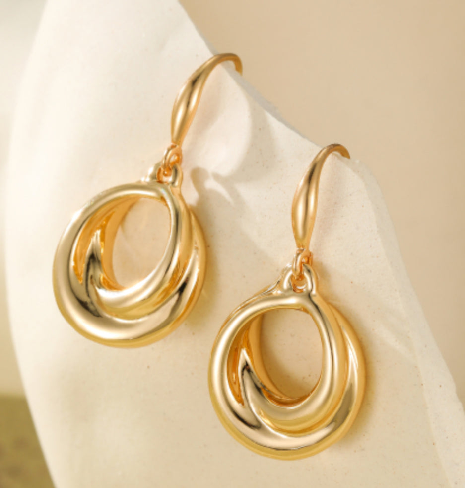 CIRCLE DROP EARRINGS