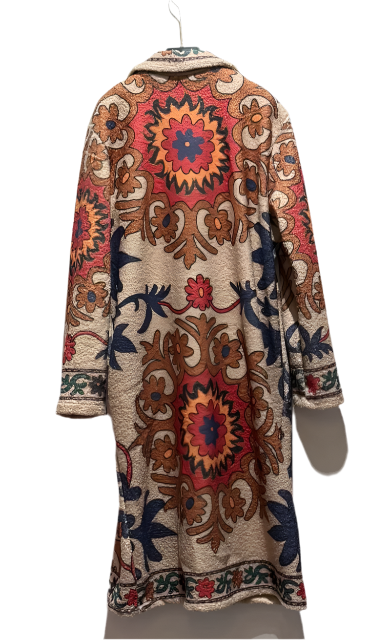 LONGLINE PRINTED COAT - 10-14/16