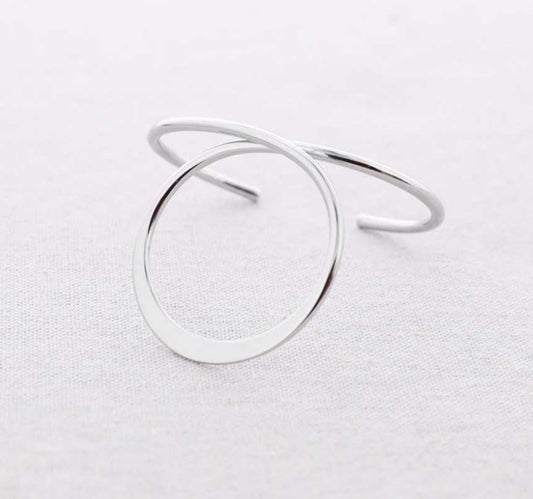 CIRCLE BANGLE - SILVER