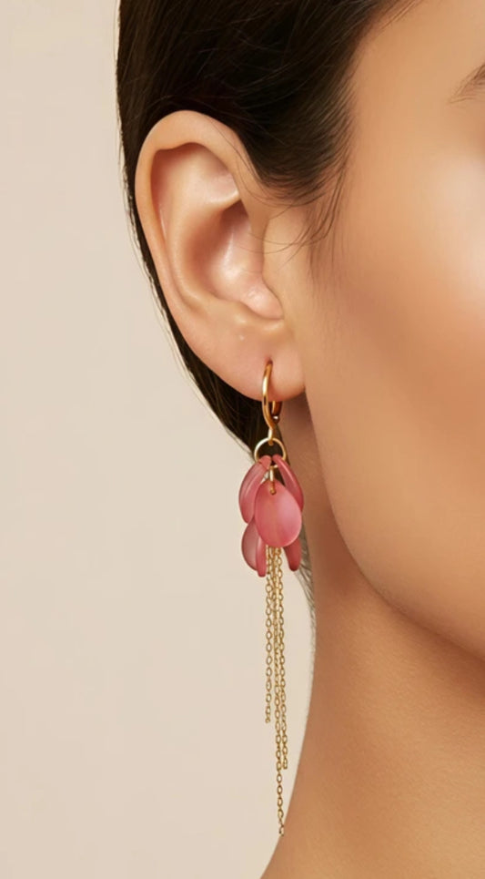 STATEMENT FLOWER EARRINGS