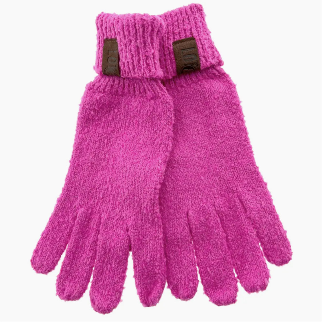 COTTON BLEND KNIT GLOVES