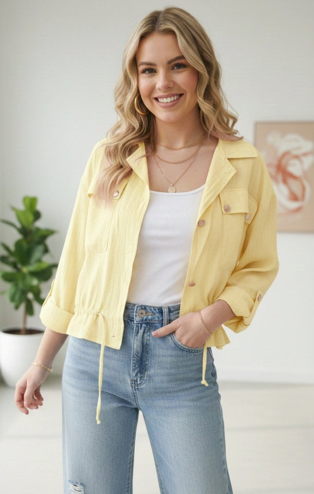 LIGHTWEIGHT JACKET - 8-14 - LEMON