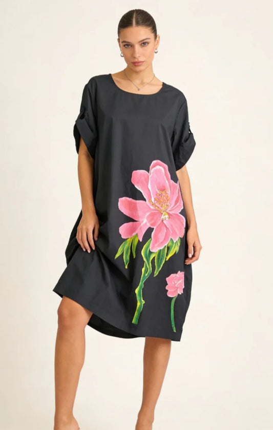 COTTON FLOWER DRESS - 12-18