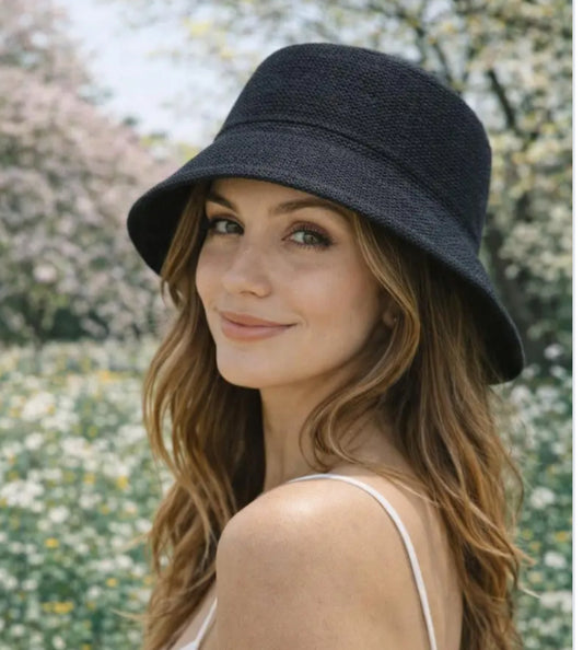 WOVEN BUCKET HAT