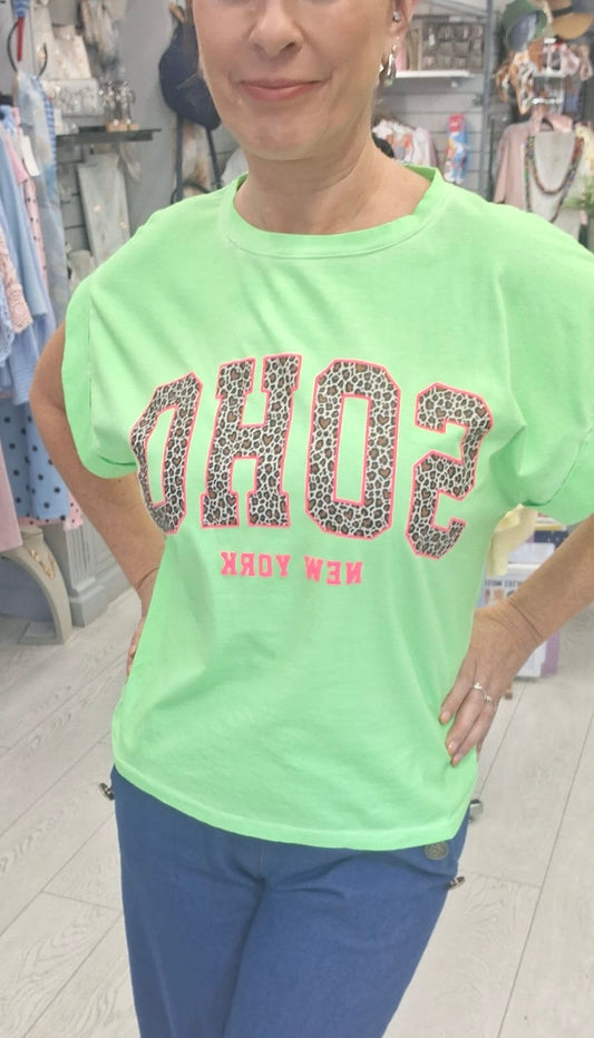 SOHO NEON TEE - 8-14